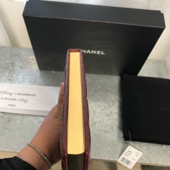 SOLD Chanel Lamb Skin Quilted Notebook - Picture 12 of 15